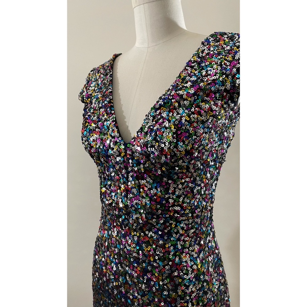 Dress The Population Zoe Confetti Sequin Dress small - Picture 10 of 14